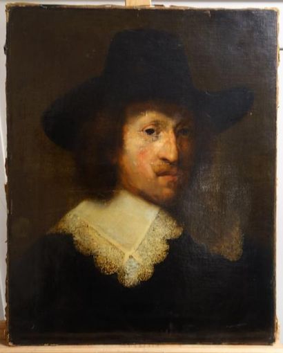 École flamande de la fin du XVIIème - début du XVIIIème siècle 

Portrait d'homme...