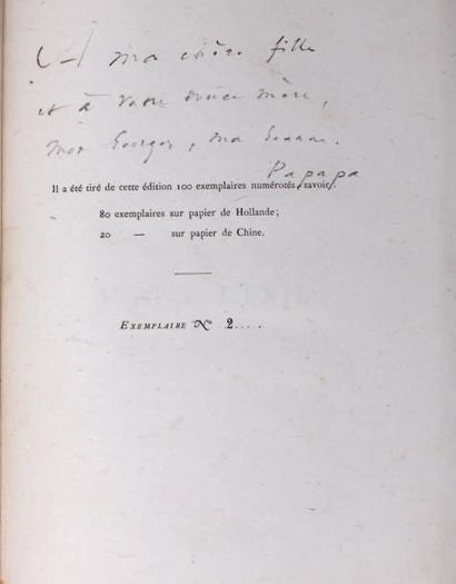 HUGO (Victor) Actes et parole avant l'exil. 1841-1851... Paris, Michel Lévy, 1875;...