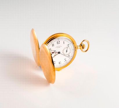 CYMA Chronomètre 

Montre de gousset savonnette en or jaune (750) 

Couvercle uni....