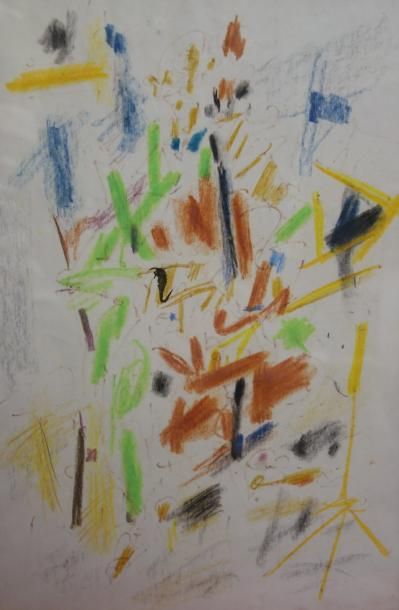 GEN PAUL (1895-1975) 

Le contrebassiste. 

Crayons de couleurs sur papier.

32 x...