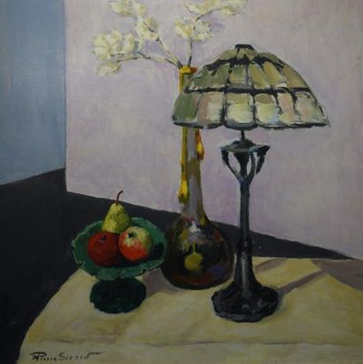 Pierre SICARD (1900-1981) 

Nature morte à la lampe. 

Huile sur toile. 

Signée...