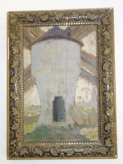 Maurice CHABAS (1862-1947) 

Le moulin à vent.

Huile sur toile. 

Signée en bas...