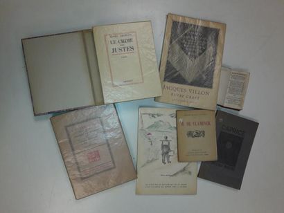 null Lot de sept livres : 

- CARCO Francis (1886-1958)

Maurice de Vlaminck.

Editions...