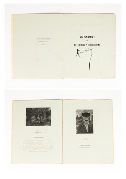 null Exposition du cabinet de M.Georges COURTELINE. 

Bernheim Jeune Editeurs, Paris....