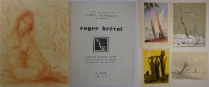 Roger BREVAL (XXème siècle). 

- Nu féminin assis. 

Sanguine signée en bas à droite....