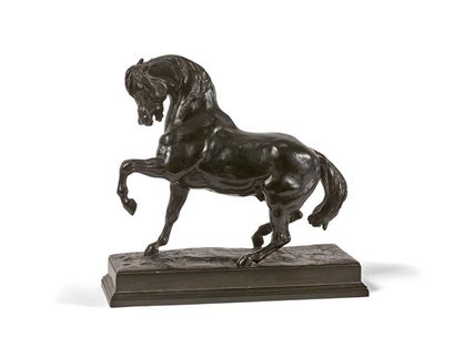 D'après Antoine-Louis BARYE (1795-1875) 
Cheval turc n°2, l'antérieur gauche levé.
Epreuve...