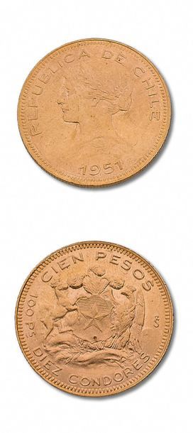 null CHILI: 100 pesos. 1951.
Fr. 54.
Superbe.