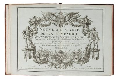 Jean-Baptiste BOURGUIGNON D'ANVILLE (1697-1782) 
Nouvelle carte de la Lombardie ou...