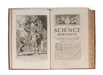 VULSION DE LA COLOMBIERE (Marc de) 
La science héroïque.
Paris, Mabre-Cramoisy, 1669,...