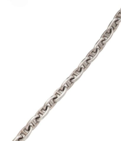 HERMES Paris Bracelet chaîne d'ancre en argent (925) formé de seize maillons.
Fermoir...