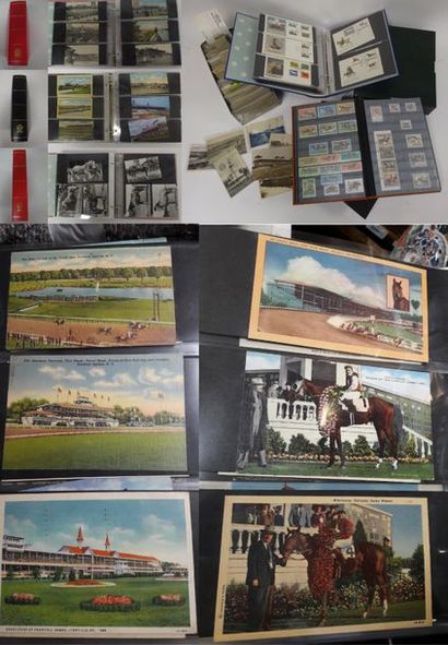 null Collection de cartes postales du XXème siècle en noir et blanc ou couleurs,...