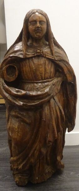 ESPAGNE ?? 

Sainte Marie-Madeleine.

Sculpture en bois naturel avec des petits restes...