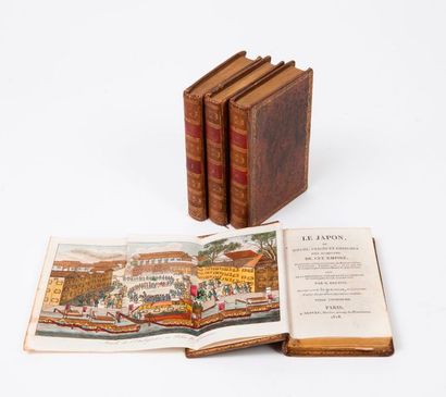 BRETON DE LA MARTINIERE 

Le Japon. 

Paris, Nepveu, 1818, 4 vol. in-18, plein veau,...