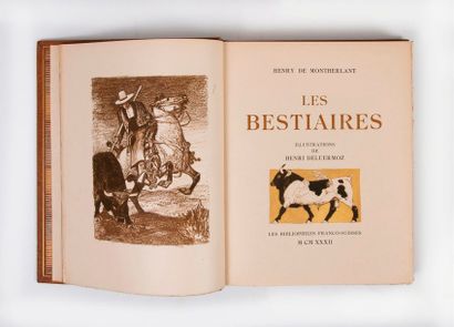 MONTHERLANT (Henry de) - DELUERMOZ (Henri) 

Les bestiaires.

Paris, Les Bibliophiles...