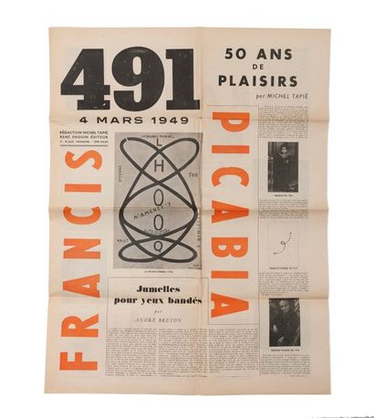 PICABIA, Francis 491. 4 mars 1949. Drouin...