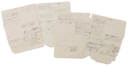 BREL JACQUES (1929-1978) Ces Gens-là. Manuscrit autographe complet au crayon [1965]....