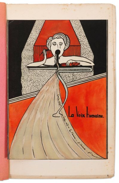 COCTEAU Jean (1889-1963) La Voix humaine. Pièce en un acte. Paris, librairie Stock,...