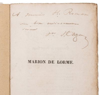 HUGO Victor (1802-1885) 
Marion de Lorme. Drame en 5 actes et en vers.
Paris, Eugène...