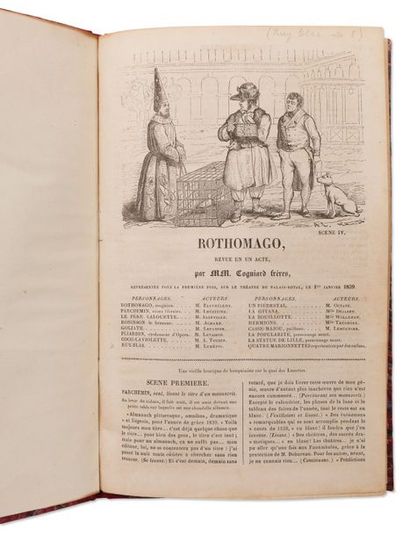 [HUGO VICTOR] (1802-1885) 
Parodie Rothomago.
Revue en un acte par MM. Cogniard Frères...