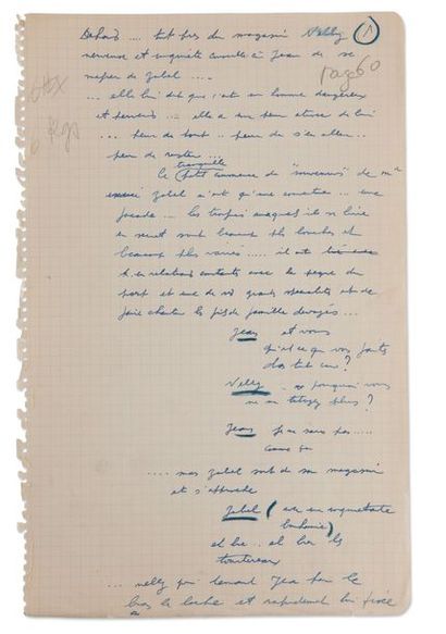 PREVERT Jacques (1900-1977) Le Quai des Brumes. Manuscrit autographe du scénario...