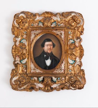 Pierre Victor CORBIN (1815-1850) 

Portrait présumé du Docteur Grotevold. 1839.

Miniature...