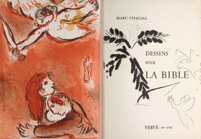 CHAGALL (Marc) Dessins pour la Bible. Paris. Éditions de la revue Verve, 1960. -...