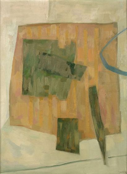 Henri GOETZ (1909-1989) Solitude Jaune, 1959.
Huile sur toile.
Signée et datée en...