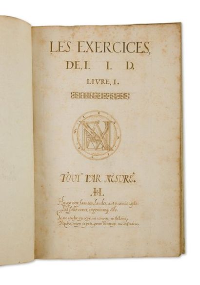 null [MANUSCRIT]. Les Exercices de L.I.D. Tout par mesure (...).
S.l.n.d. Un vol....