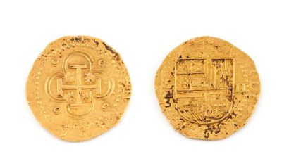 null ESPAGNE Philippe II (1556-1598) 2 Escudos d'or. Séville.
Fr. 169.
TTB à Sup...
