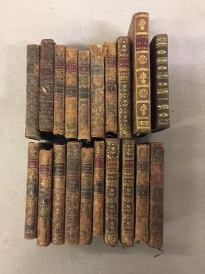 null Lot de 20 livres anciens des XVIIIème et XIXème siècle dont les oeuvres de Florian...