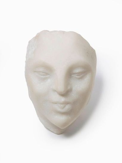 Edmond MOIRIGNOT (1913-2002) 

Visage. 

Sculpture en marbre. 

Monogrammée "EM"....