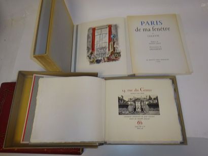 COLETTE 

Paris de ma fenêtre.

Trinckvel, 1961.

Un volume in-folio, en feuillets,...