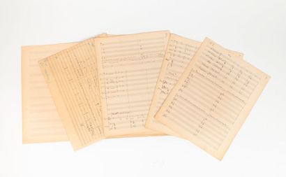 Charles GOUNOD (1818-1893). Compositeur. 

Manuscrit musical autographe. « Jeanne...