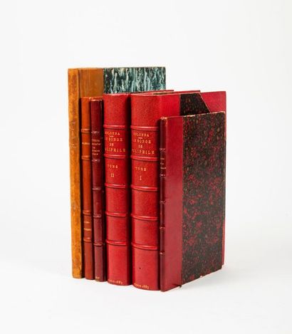  Six volumes divers du XIXème siècle : 
- Félicien Rops, 
- Molière, 
- Satyres chrestiennes...