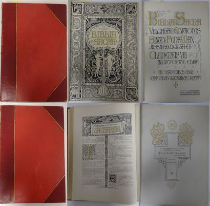 null Biblia Sacra. 

Haarlem, C.J.M Bottemanne, mai 1901. 

Deux volumes de la Sainte...