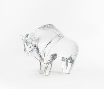 DAUM France 

Crystal model depicting a Taurus. 

Signed. 

20 x 26.5 cm.

Small...