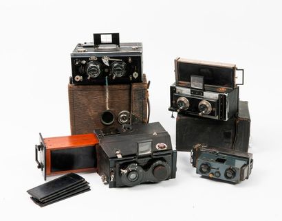 Set of four stereoscopic devices: Mackenstein...