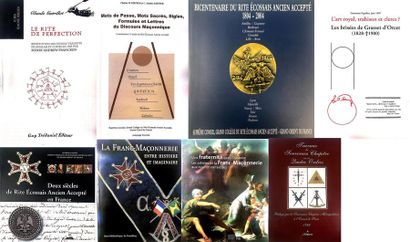 null Lot de 8 volumes sur le thème de la franc-maçonnerie

- Travaux du souverain...