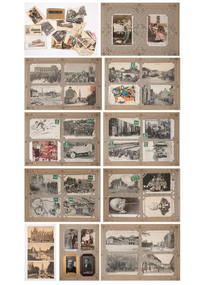 null Album de cartes postales diverses. 

Vers 1900-1920. 

On joint : 

Cartes postales...