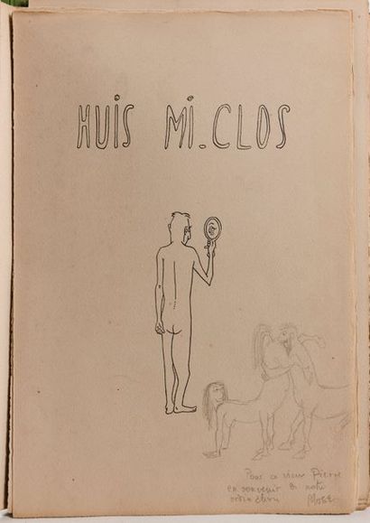 MOSE Huis mi-clos.
S.l., s.d. (achevé d'imprimer le 25 juin 1948), in-4, en feuilles...