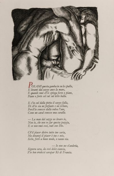 ARETIN (L') - NOTTON (Tavy) ** Sonnets luxurieux de Pietro Aretino dit l'Arétin avec...