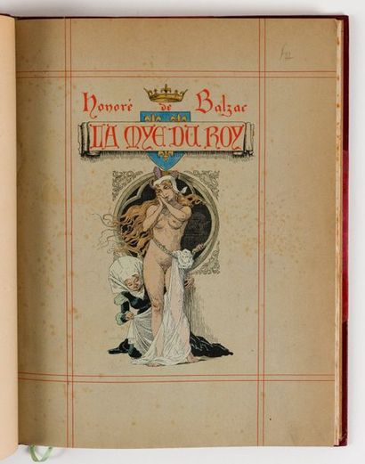 BALZAC (Honoré de) - LEBEGUE (L.) La mye du roy.
Paris, Lahure, 1912, in-4, demi-rel....
