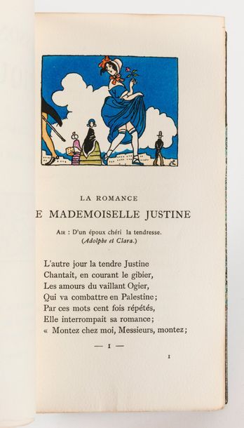 BÉRANGER (P.J. DE) Chansons érotiques.
Paris, Crès, 1924, in-12, demi-rel. à coins...