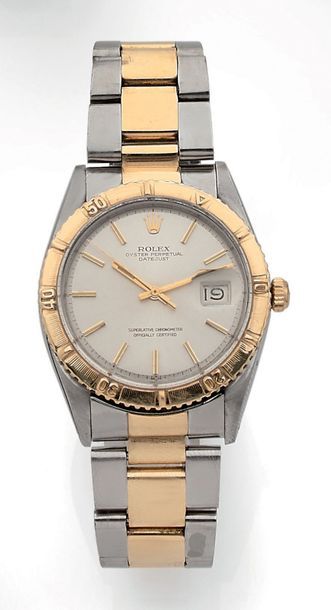 ROLEX "OYSTER PERPETUAL DATEJUST"
Montre bracelet d'homme en or 585 millièmes et...