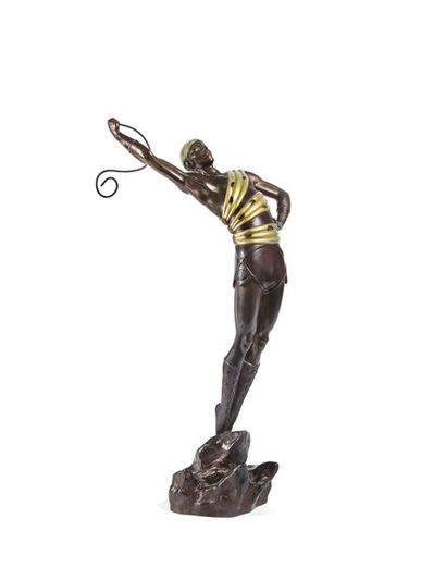 D'après Romain de TIRTOF (1892-1990) dit ERTE Le Danseur, 1980.
Epreuve en bronze...