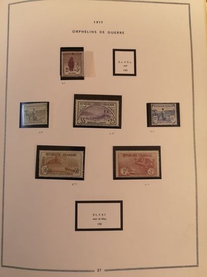 FRANCE Emissions 1850/ 1975 Collection de timbres principalement neufs, certains...