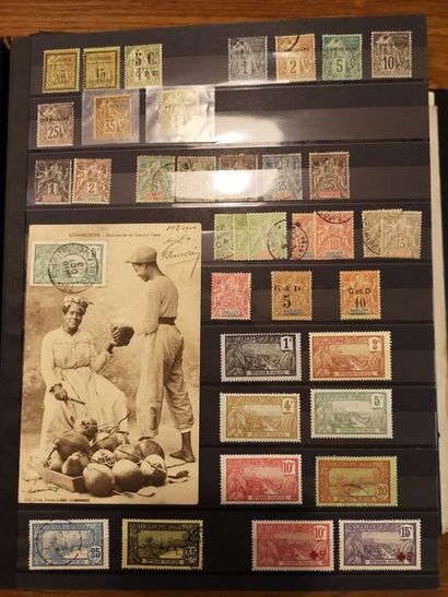 COLONIES FRANCAISES Emissions 1880/1960 Collection de timbres neufs et oblitérés,...