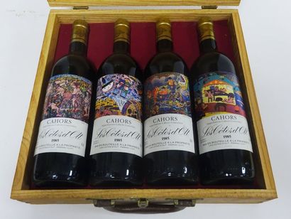 null Les Côtes d'OLT, vins de Cahors. 

Une caisse de 4 bouteilles de vin rouge....