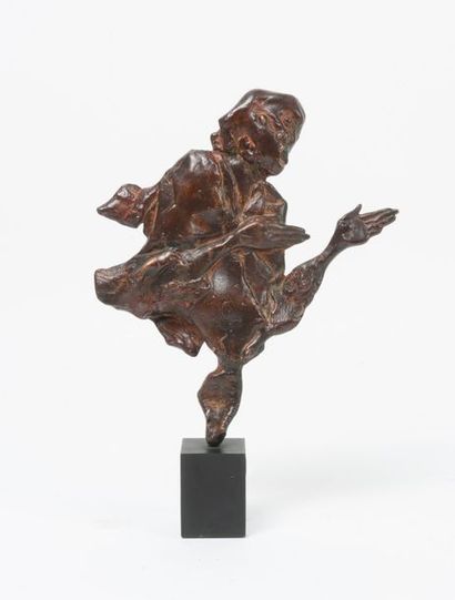Gualtiero BUSATO (1941) 

Prophète, 1987.

Epreuve en bronze à patine brune. 

Signée...