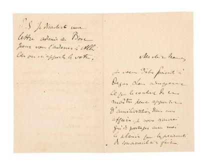 Henri de TOULOUSE-LAUTREC (1864-1901) Lettre autographe signée «Harry» à sa mère,...